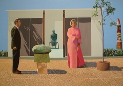 American Collectors [Fred and Marcia Weisman] by David Hockney
