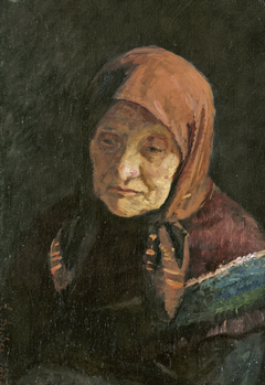 An old wife of a fisherman by Anna Ancher