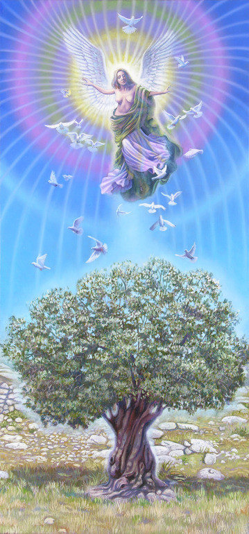 Angel over the Olive Tree