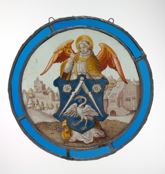 Angel Supporting a Heraldic Shield by Anonymous