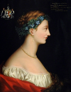 Anne Cholmeley, Mrs Jarrard Edward Strickland (1796 - 1829) (Artist's Mother) by Harriet Strickland
