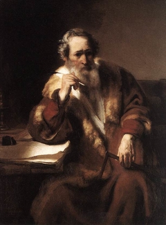 Apostle Thomas, Architect, or Scholar at his Desk by Nicolaes Maes