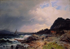 At the Outlet of the Hardangerfjord by Morten Müller