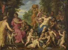 Bacchus en Diana by Hendrick van Balen the Younger