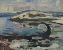 Bay by the Fjord in Winter by Edvard Munch