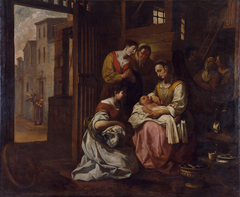 Birth of Saint Francis by Antoni Viladomat Y Manalt