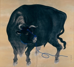Black Bull by Mochizuki Gyokusen