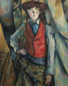 Boy in a Red Waistcoat by Paul Cézanne