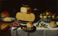 Breakfast Still Life with Cheese by Floris van Schooten