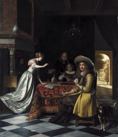 Card Players at a Table by Pieter de Hooch