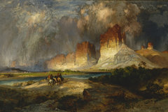 Cliffs of the Upper Colorado River, Wyoming Territory by Thomas Moran
