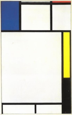 Composition with blue, red, yellow, and black by Piet Mondrian