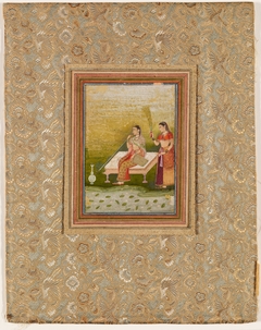 Court Lady with Attendant by Unknown Artist