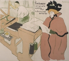 Couverture "L'Estampe Originale" by Henri de Toulouse-Lautrec