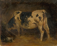 Cow in a Barn by Friedrich Gauermann