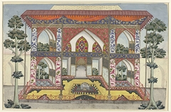 De privé audiëntiehal van Shah Safi I van Perzië by Unknown Artist