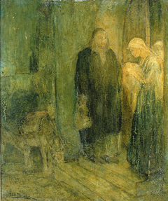 Departure into Egypt (At the Inn) by Henry Ossawa Tanner
