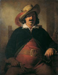 Der Landschaftsmaler Ignaz Raffalt als Falstaff by Friedrich von Amerling