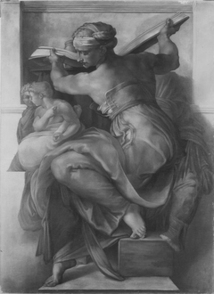 Die Delphische Sibylle (nach Michelangelo) by Karl Josef Schwarzer