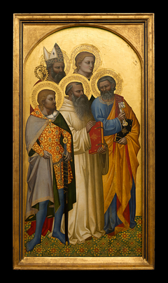 Die hll. Petrus, Julian(?), Stephanus und ein hl. Bischof