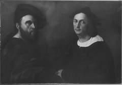 Doppelbildnis des Andrea Navagero und des Agostino Beazzano (nach Raffael) by Karl Josef Schwarzer