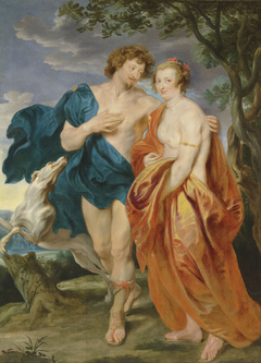 Double portrait of George Villiers, Marquess and his wife Katherine Manners, as Venus and Adonis