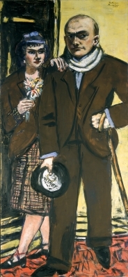 Double-Portrait of the Artist and His Wife Quappi by Max Beckmann