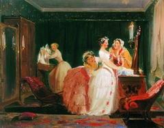Dressing the Bride by Fyodor Bronnikov