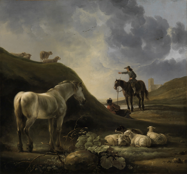 Duinlandschap Met Een Schimmel En Een Ruiter Aelbert Cuyp Artwork