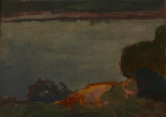 Evening at the Dnieper River by Jan Stanisławski