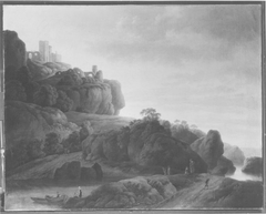 Felsenlandschaft by Johann Georg Wagner