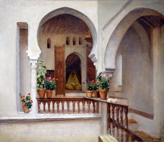 Femme dans un intérieur à Alger by Paul-Albert Girard