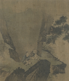 Figures in Landscape by Anonymous