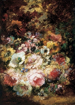 Flowers by Narcisse Virgilio Díaz