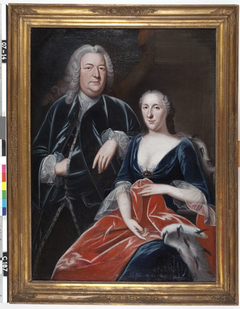 Frans Jan van Heeckeren (1694-1767)and his wife Fransisalana Charlotta Juliana Agnes Adelheid van Rechteren (1704-1757) by Pierre Frédéric de la Croix