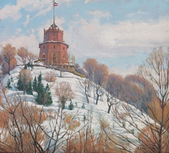 Gediminas’ Tower in Vilnius by Eugeniusz Kazimirowski