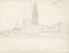 Gezicht op Breda by Cornelis Pronk