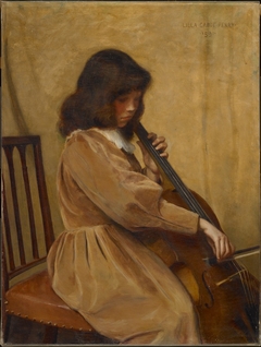 Girl Playing a Cello by Lilla Cabot Perry