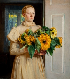 Girl with Sunflowers (1893)