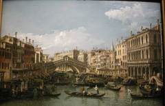 Grand Canal looking north-east to the Rialto Bridge by Bernardo Bellotto