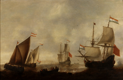 Harbor Scene by Jacob Adriaensz Bellevois