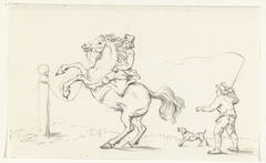 Het temmen van een paard by Jean Bernard