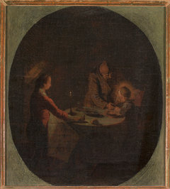 Holy Family at supper by Jacques Callot
