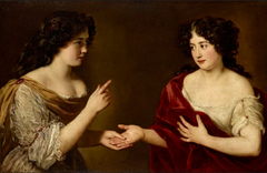 Hortense Mancini, Duchesse de Mazarin (1646-99) and her sister, Marie Mancini (1639-1715)