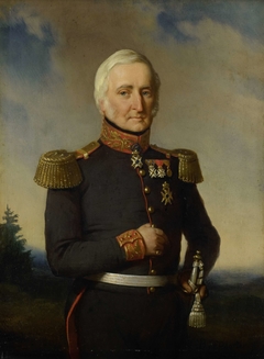 Huibert Gerard Baron Nahuys van Burgst (1782-1858). Lid van de Raad van Nederlands Oost Indië, in het uniform van generaal-majoor titulair by Bastiaan de Poorter
