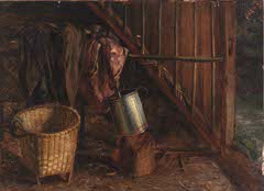 Interior of a Stable by Eliphalet Frazer Andrews