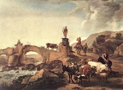 Italian Landscape with a Small Bridge