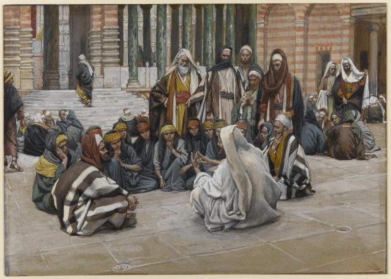 Jesus Speaks Near the Treasury by James Tissot USEUM