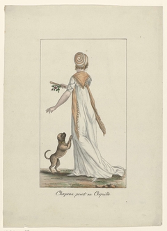 Journal des Dames et des Modes, Costume Parisien, 10 mai 1800, An 8, (215) : Chapeau peint en Coquille by Unknown Artist