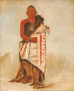 Ki-hó-go-waw-shú-shee, Brave Chief, Chief of the Tribe by George Catlin